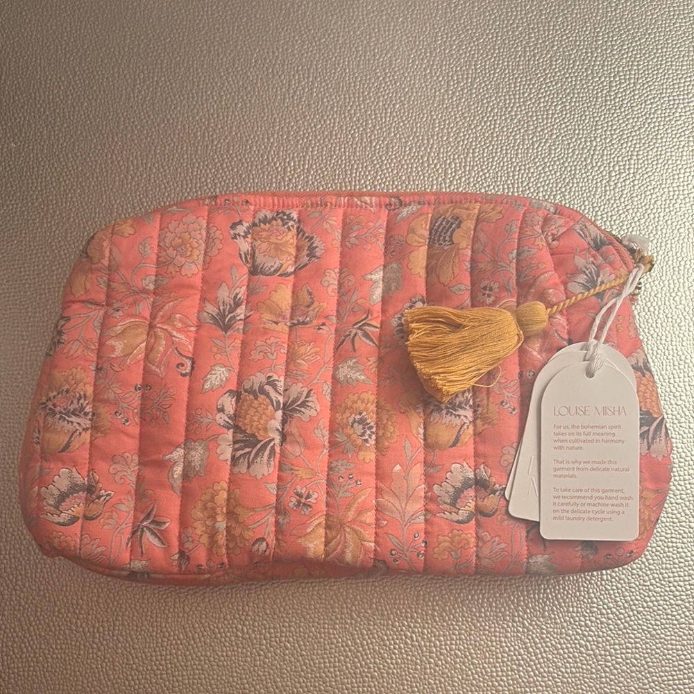 Louise Misha Quilted Floral Pouch
